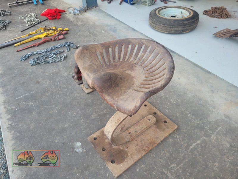 Cast Iron Tractor Seat on Stand - photo 3