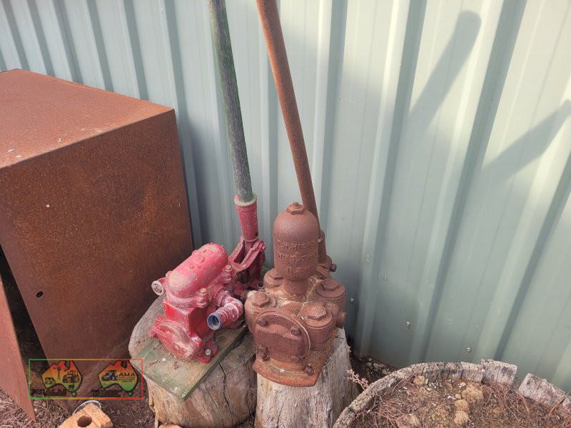 Antique Hand Water Pump (Not Seized) - Red one only