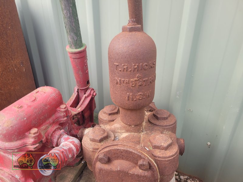 TH Hicks Antique Hand Water Pump (Not Seized) - Red one not incl.