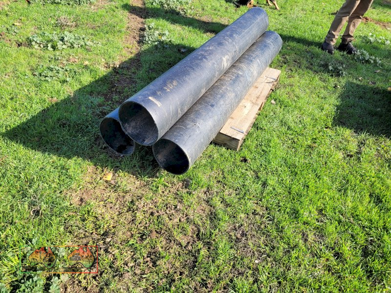 3x Black Poly Pipes (6ft x 8")
