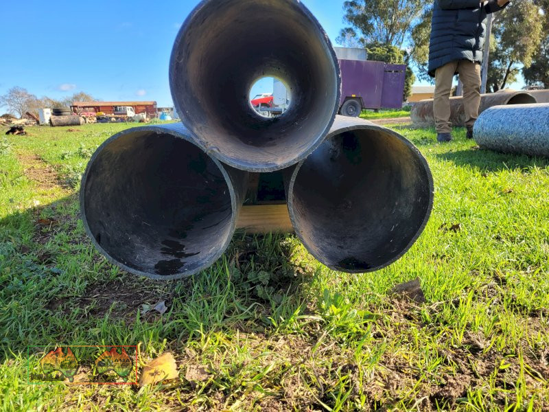 3x Black Poly Pipes (6ft x 8") - photo 5