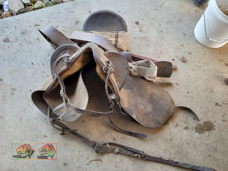 16" Stockmans Saddle (No.1) with Girth & Stirrups - photo 4