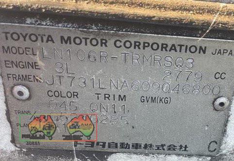 1996 Toyota Hilux 3.0 Ltr 4WD - photo 5