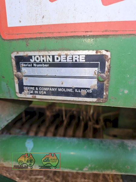 John Deere 435 round baler, 4ft bale, twine only - photo 9