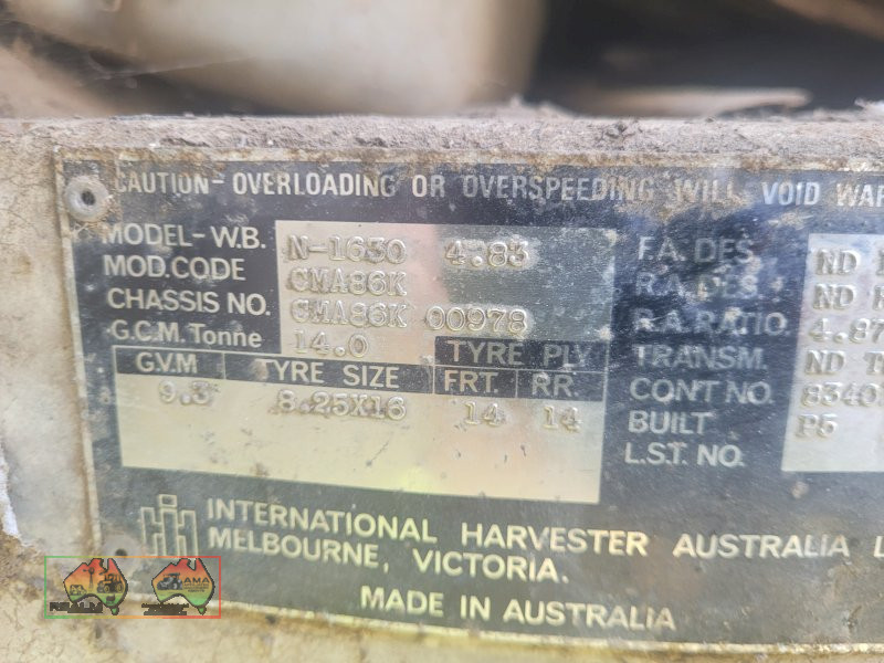 1984 International N-163  (Kyabram Vic) - photo 10