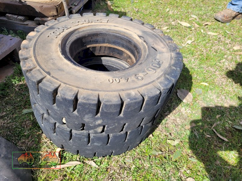 2x 9" Solid Forklift Tyres (Kyabram Vic)