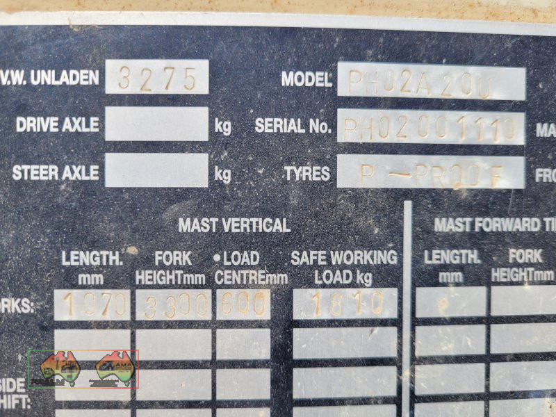 Nissan 20 Forklift  (Kyabram Vic.) - photo 12
