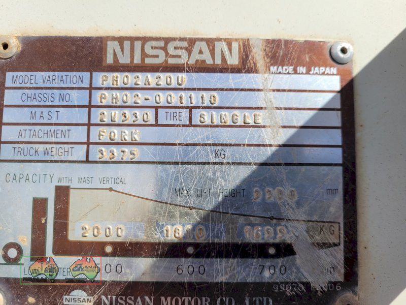 Nissan 20 Forklift  (Kyabram Vic.) - photo 10