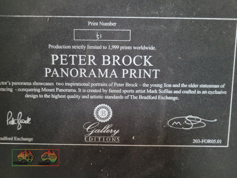 Signed Peter Brock Panorama Print (Kyabram Vic.) - photo 3