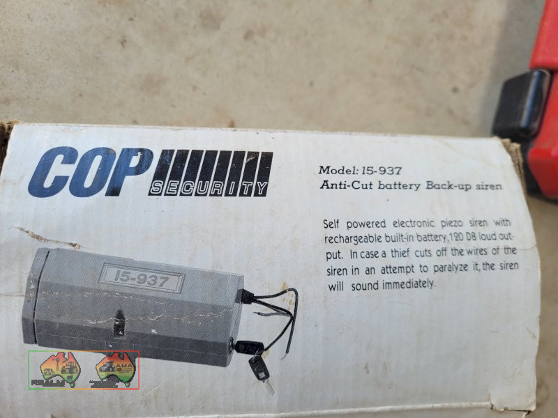 Cop Security ~ Anti-theft Siren (Kyabram Vic.)