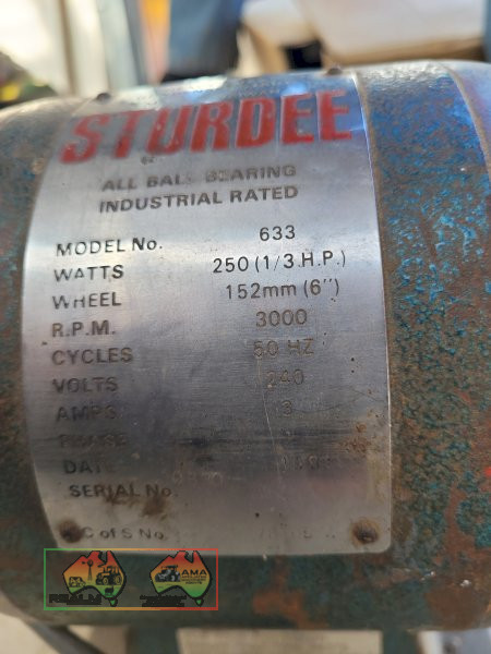 Sturdee Electric Bench Grinder (Kyabram Vic.) - photo 2