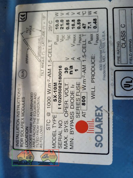 Solarex 12v Camping Solar Panel (Kyabram Vic.) - photo 3