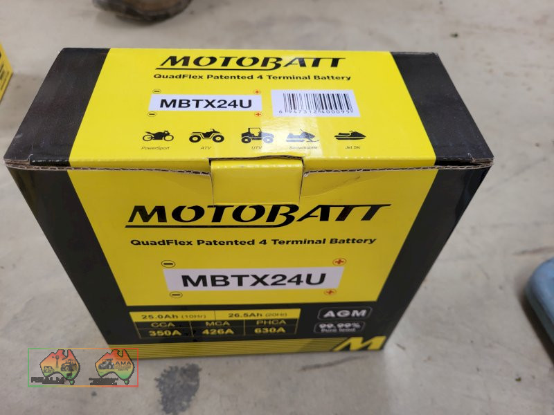Motobatt 300cca Motorcycle Battery MBTX24U (Kyabram Vic.)