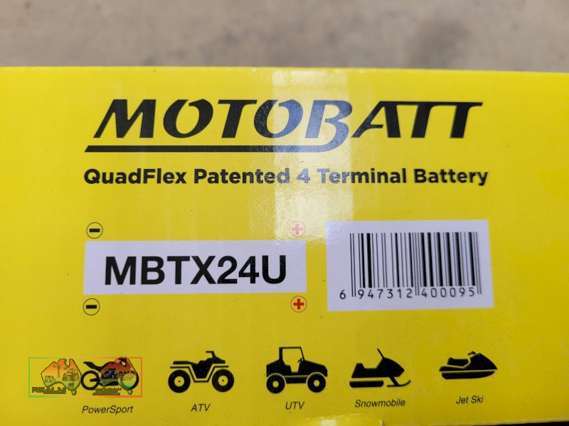 Motobatt 300cca Motorcycle Battery MBTX24U (Kyabram Vic.) - photo 3