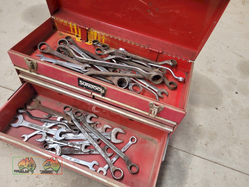 Jim Beam Toolbox Sidchrome Spanners, Mainly Imperial (Kyabram Vic.) - photo 3