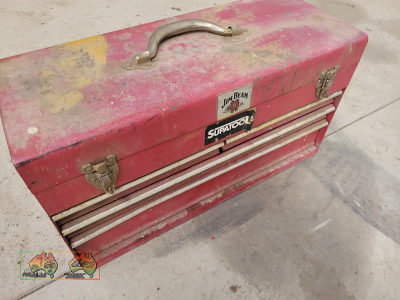 Jim Beam Toolbox Sidchrome Spanners, Mainly Imperial (Kyabram Vic.)