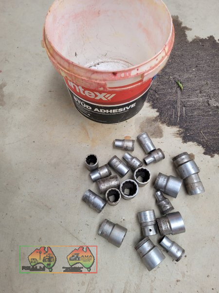 Bucket of 1/2 Drive Whitworth Sockets (Kyabram Vic.) - photo 2