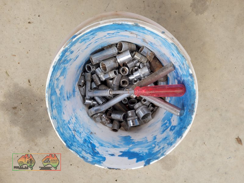 Bucket of Assorted Sockets 1/4 & 3/8 Drive  (Kyabram Vic.)