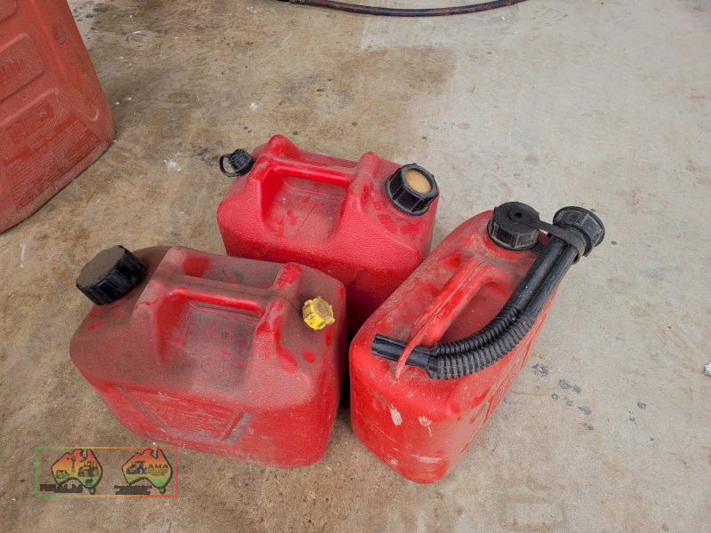 3x 5Ltr Plastic Jerry Cans (Kyabram Vic.)