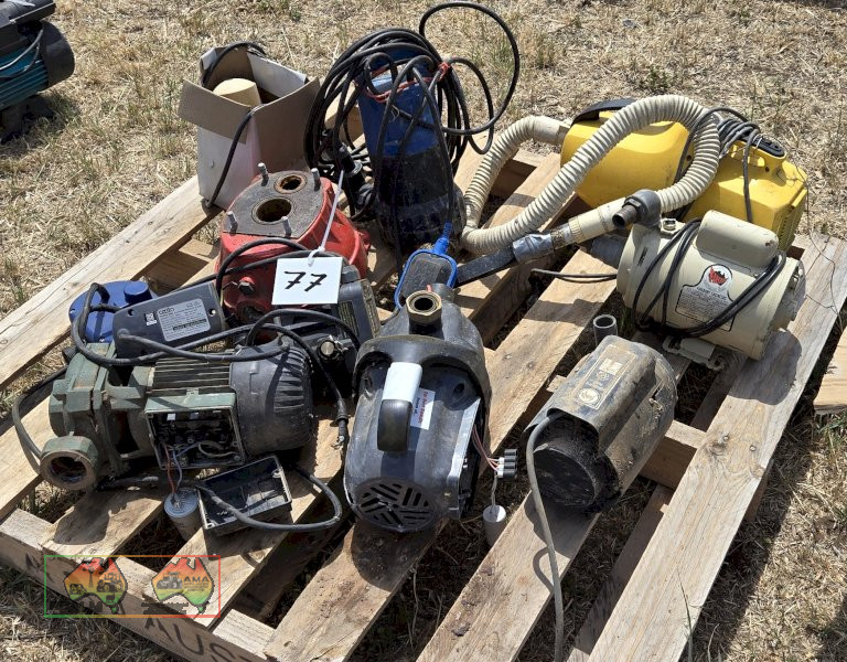 Pallet of Assorted Pumps etc...