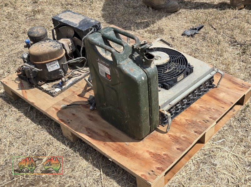 Pallet of Refrigeration Parts & Jerry Can