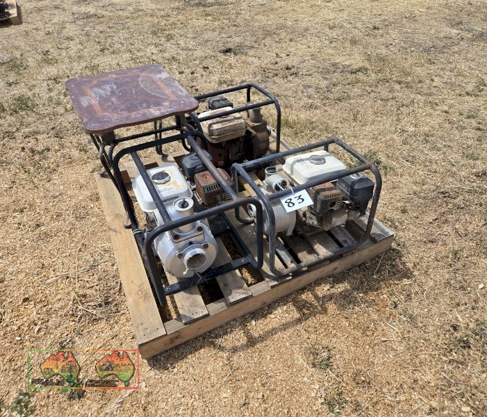 Pallet with 3x Petrol Water Pumps - photo 2