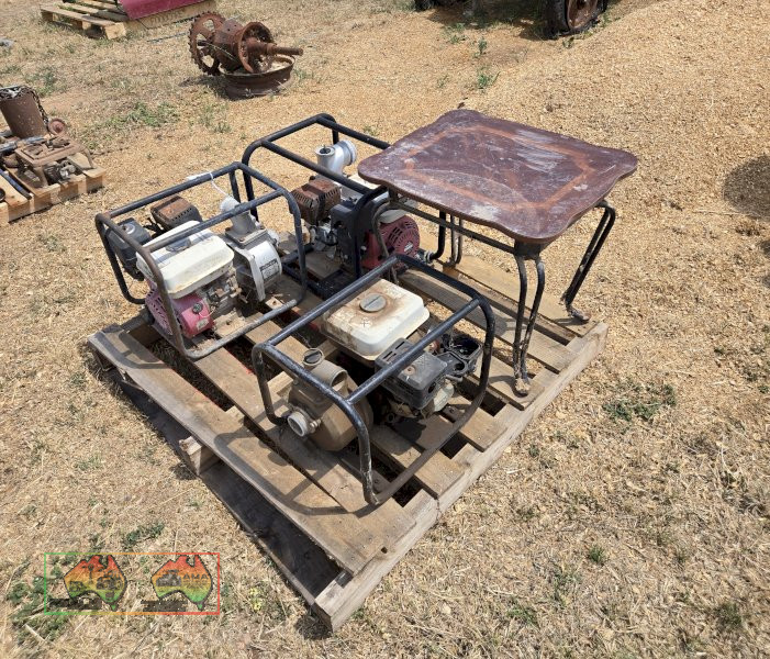 Pallet with 3x Petrol Water Pumps - photo 3