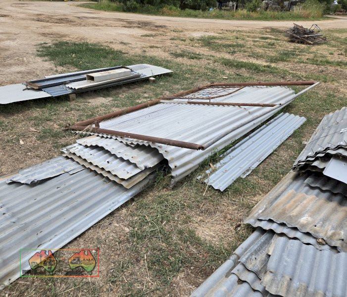 Corrugated Iron & Door Frame
