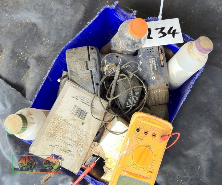 Electric Drill, Multi-meter & Sundries