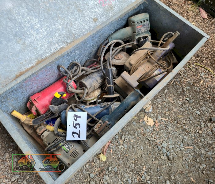 Galv. Tool Box of Power Tools