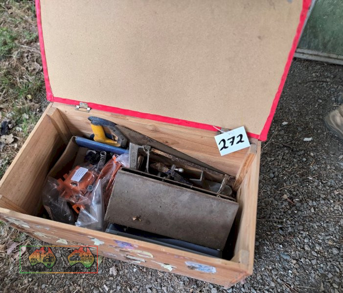 Box with Vice & Hand Tools
