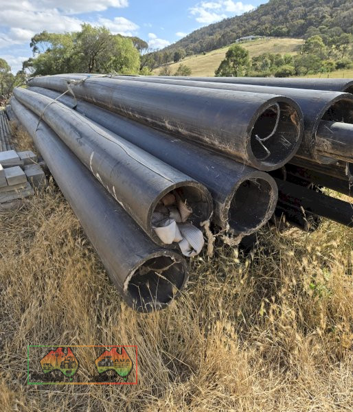12m x 340mm Black Poly Irrig. Pipe - photo 2