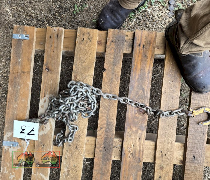 8mm x 5m Galv. Drag Chain with Hook & Eye - photo 2