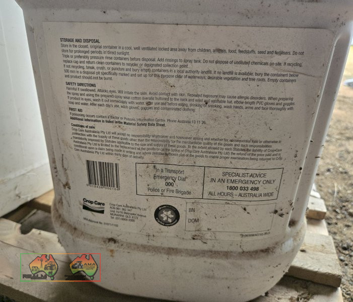 New Un-Opened 20Ltr Agtryne Chemical - photo 3