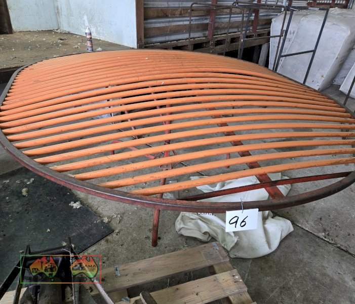 Solid Oval Wool Table, Good Cond.