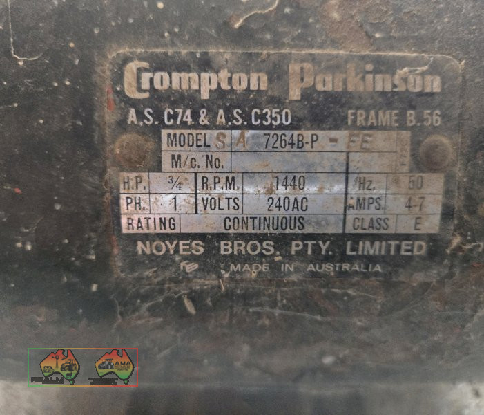 0.75 Hp Electric Motor, suit pencil auger - photo 5