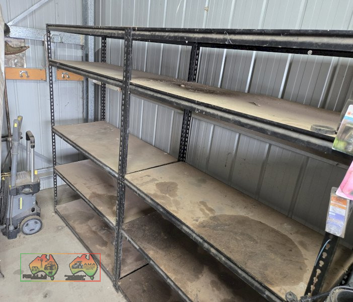Double Bank of 5 Tier W/shop Storage Shelves