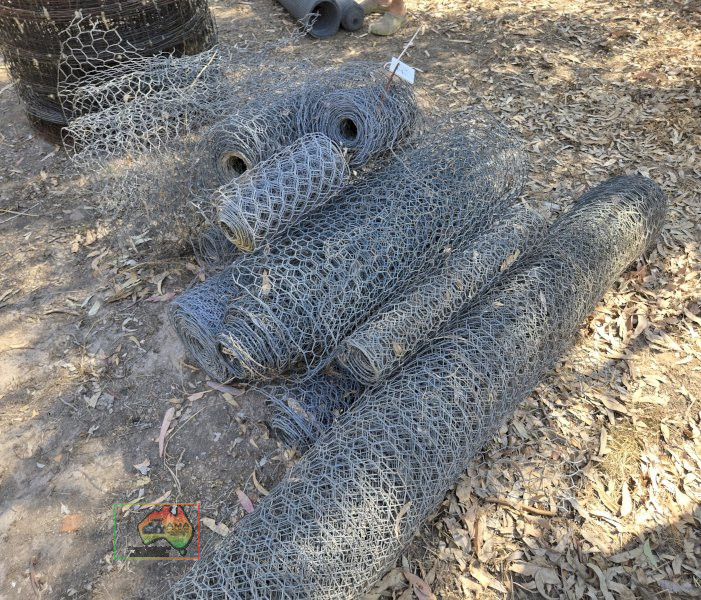 Assorted Rolls of Chicken/Rabbit Wire Netting.