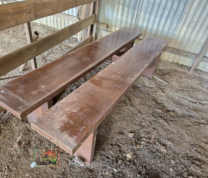 2x 6ft Timber Bench Seats