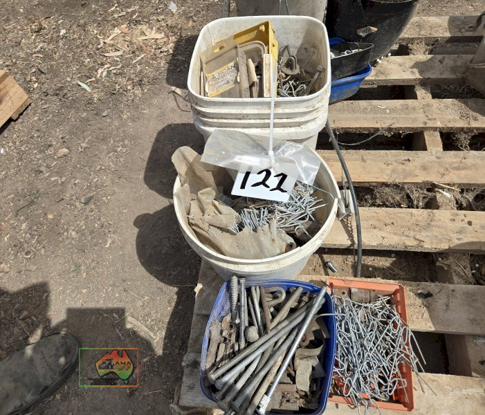 4x Containers of Assort. Fencing Equipment.