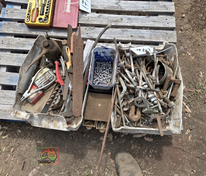 Assorted Nuts, bolts & W/shop Tools. - photo 2