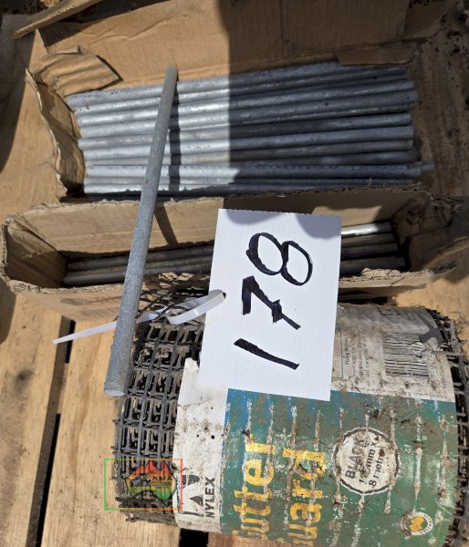 Galv. Fence Post Pins & Gutter Guard.