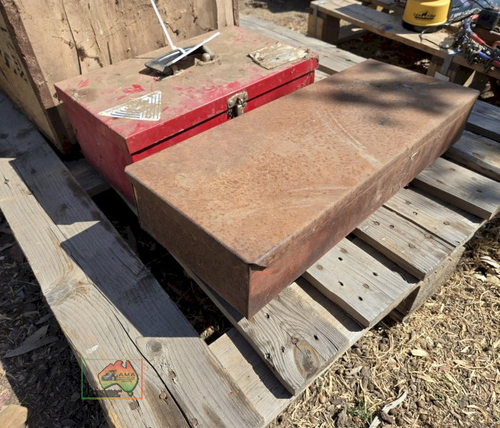 2x Steel Boxes & !x Wooden Box.