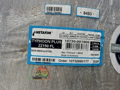 Netafim Typhoon Plus 1,000m Roll Drip Line (New Un-used) - photo 4