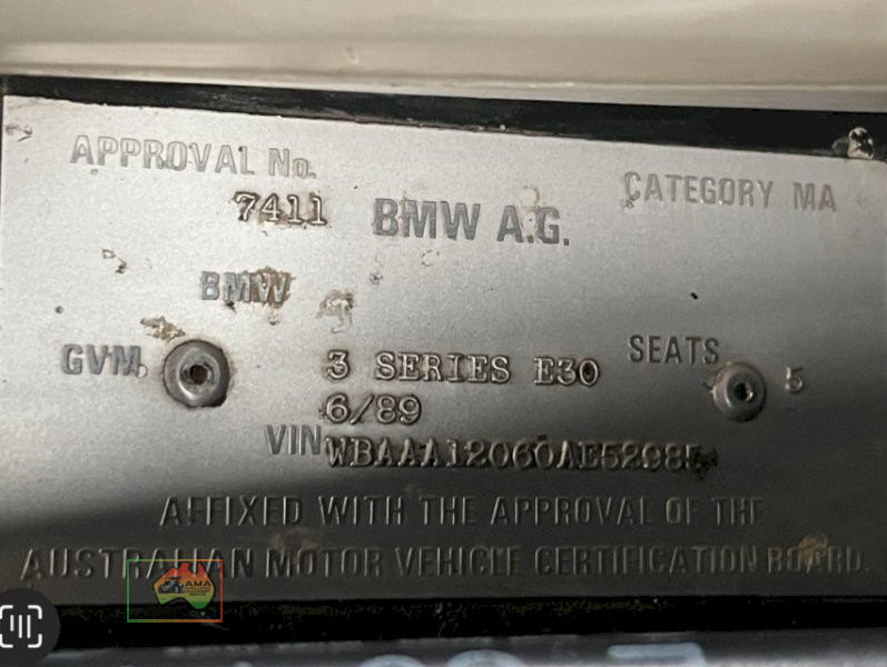 1989 Series 325i BMW E30 M Sports Coupe (6cyl) - photo 14