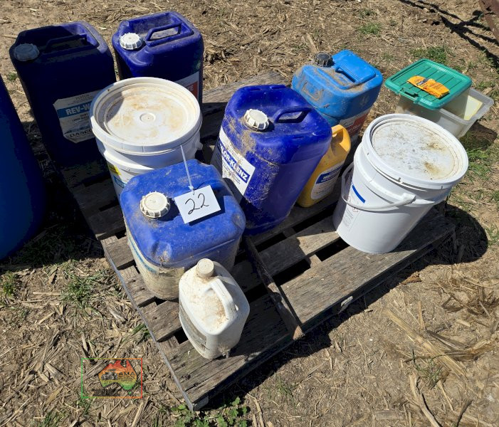 Assorted Dairy Cleaning Chemicals