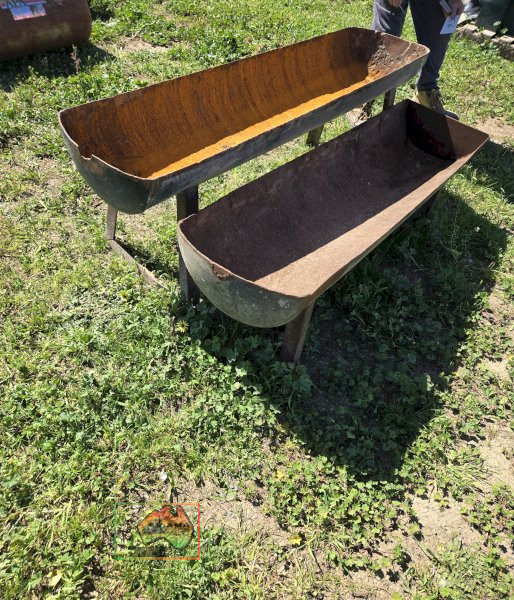2x Pig Feed Troughs