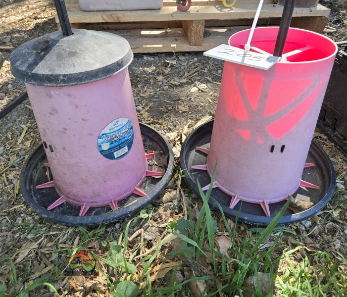2x Poultry Feeders