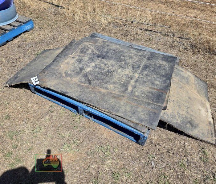 4x Rubber Conveyor Mats