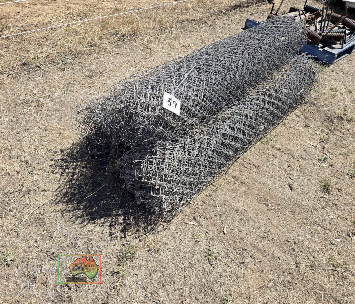 3x Used Rolls of 600mm Chain Mesh